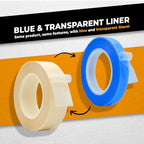 WOD SPT7A UHMW Polyethylene Transparent Film Slick Tape, 1/2 inch. x 36 yd. Aggressive Adhesive - Ideal For Squeak Reduction, Drawers, and Bearings