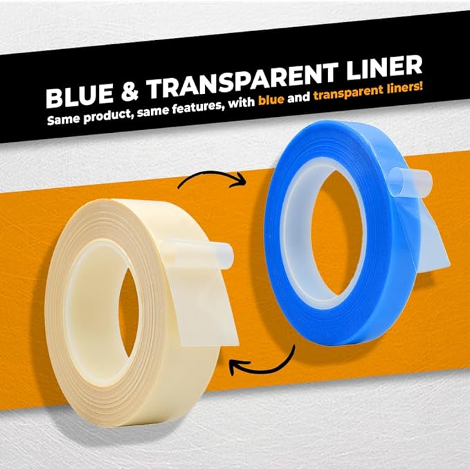 WOD SPT7A UHMW Polyethylene Transparent Film Slick Tape, 4 inch x 36 yd. Aggressive Adhesive - Ideal For Squeak Reduction, Drawers, and Bearings
