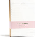 Daily To-Do List Notepad – Desk Pad for Work and Study, Gold, 8.25x5.85 Inches