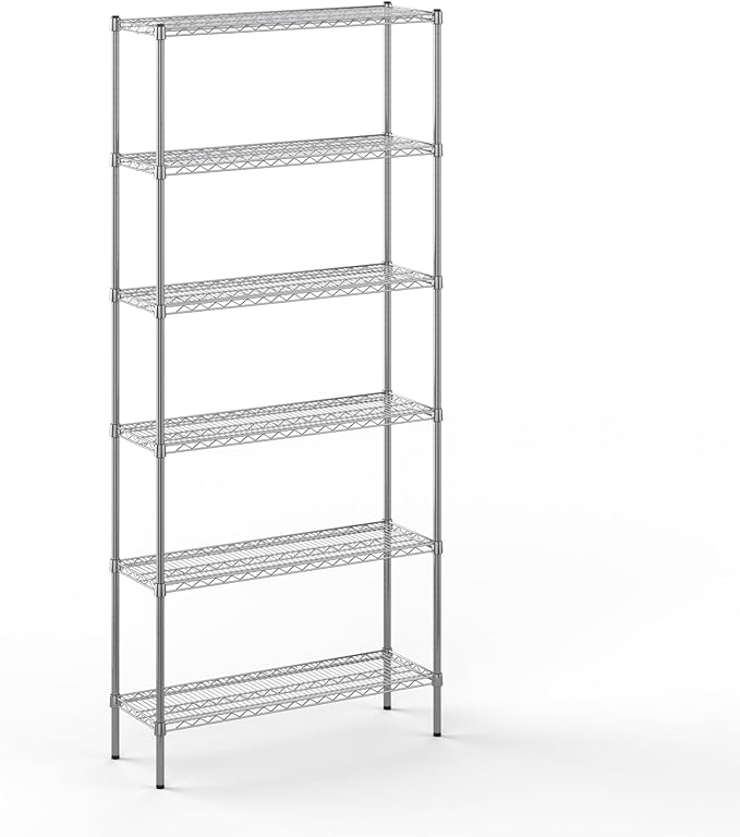 Regal Altair 14" Deep x 42" Wide x 96" Height Wire Shelving Kit | 6-Tier | NSF Commercial Storage Rack Unit