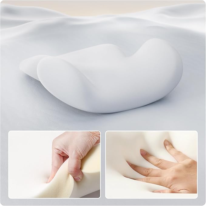 Lumbar Support Pillow with Fixed Chuck | Ergonomic Memory Foam Cushion | Washable Cover | Back Pain Relief & Posture Improvement | Fits Car/Office/Gaming Chairs/Wheelchairs & Home
