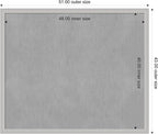 Amanti Art Silver Framed Magnetic Board 43x51 Oversize Vision Board for use with Magnets, 100% Metal Sheet to Display Items as Office Decor or for Home Organization in mudroom, Kitchen or Kids Room