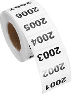 PATIKIL 0.8 x 1.6 Inch Inventory Number Sticker, 1 Roll 2001 to 3000 Consecutive Number Labels Self-Adhesive Labels Tag 1000 Stickers for Office Warehouse Numbering Classification, Black