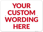 Custom Sign, Personalized Metal Signs, Customize for Office, Business, Workplace, Office, Home, Delivery Signs 18x24 Inches, Rust Free .063 Aluminum, Fade Resistant, Made in USA by Sigo Signs