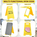 Funny Office Desk Accessories,Motivational Affirmations Office Cubicle Decor,Phone Holder Mirror Acrylic Table Signs,Library Desk Decor for Women Men Boss Coworker Cashier Legal Advisor (I Will Cry)