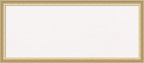 Amanti Art White Cork Board for Wall, 14x32 Vision Board with Gold Frame, Medium Corkboard Office Decor for Home Organization, Casual Corkboard Pinboard to display items for home organization
