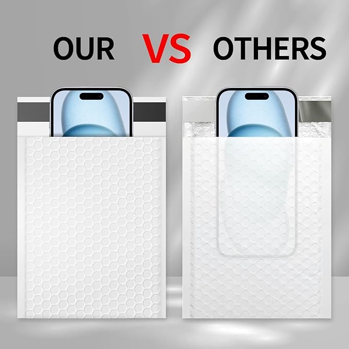 skardeco Bubble Mailers 8.5x11inch 40Pack White Bubble Mailers Self-Seal Padded Mailing Envelopes Bubble Opaque Padded Mailer for Small Businesses to Package and Mail Jewelry Cosmetics#2