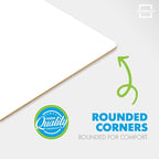 Scribbledo 6 Pack Small White Board Dry Erase Boards Classroom Pack Mini White Boards 9" x12” Personal Whiteboards for Students Teachers School Supplies Lapboards l 6 Mini Whiteboard Erasers Included