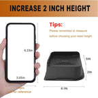 MXMZHXU Bed Risers 2 inch, 3 inch, 4 inch, 6 inch or 8 inch Heavy Duty Furniture Risers, Up to 6000 Lbs L Shaped Design Bed Lifts Blocks for Couch Desk Sofa Table (Black, 2 Inch 4 Pack)