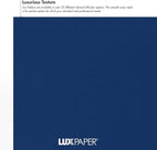 LUXPaper 9" x 12" Presentation Folders | Two Pocket | Navy Blue | 100lb. Cover | 10 Qty