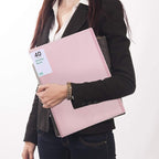 Phyxin Portfolio Binder, 40-Pocket Portfolio Folder 8.5" x 11", Displaying 80 Page Binder with Plastic Sleeves, Plastic Folders for Women & Men, Students, Teachers, Pink