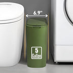 TIPGO 5 Gallon Motion Senor Bathroom Trash Can with Lid, Automatic Garbage Can Touchless, Smart Plastic Waste Basket for Narrow Spaces, Bathroom, Office, Bedroom, Living Room (Green)