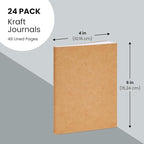 Paper Junkie Notebooks Bulk, 48 Lined Pages, 4 x 6 in Mini Journals for Writing, Drawing, Doodling, Student Gifts, Teacher Appreciation, Classroom Supplies, Small Notebook Set - 24 Pack