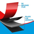 EMITEVER Double Sided Tape Heavy Duty, Tesa Adhesive Mounting Tape Waterproof, 0.39IN x 36FT Strong Acrylic Foam Tape for Walls, Automotive, Home Office Decor