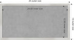 Amanti Art Silver Framed Magnetic Board 13x25 Small Vision Board for use with Magnets, 100% Metal Sheet to Display Items as Office Decor or for Home Organization in mudroom, Kitchen or Kids Room