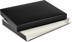 Lineco Museum Archival Storage Box, 9.75x12.75x1.5 in. Drop Front Design. Acid-Free with Metal Edge. Organize Photos, Pictures, Prints, Documents, Crafts, DIY. Black, 1 Pack