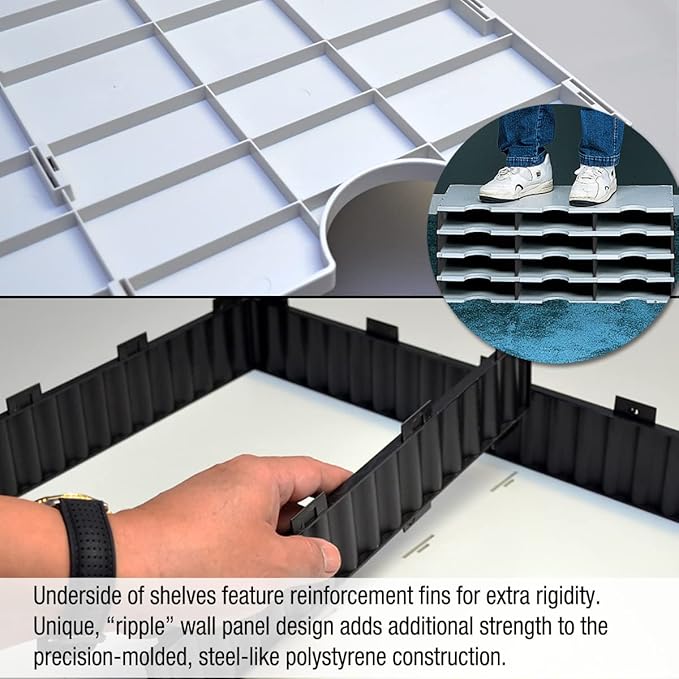 Desktop Organizer 6 Letter Tray Sorter Plus Riser Storage Base & 3 Storage Drawers - Ultimate Office TierDrop Plus Stores All of Your Documents and Supplies in One Compact Modular System