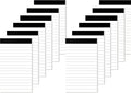 Nichela 12 Pack Small Notepad, 3 x 5 Inch Ultra Quality Note Pads, Server Lined Papers and Desk Notepads for Office Supplies, Writing and Memo pads 30 Sheets Each