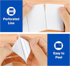 L LIKED 3" x 2" Blank Removable Labels with No Residue, Water and Oil Resistant, Use for Both Home and Office (1 Roll, 700 Labels)