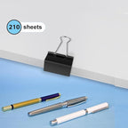 Ufmarine Extra Large Binder Clips 2 inch, (10 Pcs) Big Paper Clips for Office
