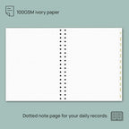 POPRUN Monthly Planner 2025-2026 Spiral Hardcover (8'' x 10''), 18 Months Calendar (Jul.2025 - Dec.2026) - 2 Pages per Month with Dotted Note Pages, Sunday Start, Laminated Tab - Navy Blue