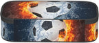 HKHEHOP Soccer Ball Cool Sport Pencil Case Big Capacity Storage Pencil Pouch Stationery Bags With Zipper Portable Pen Holder Box Organizer For Boys Girls Teens Student College School Office Supplies
