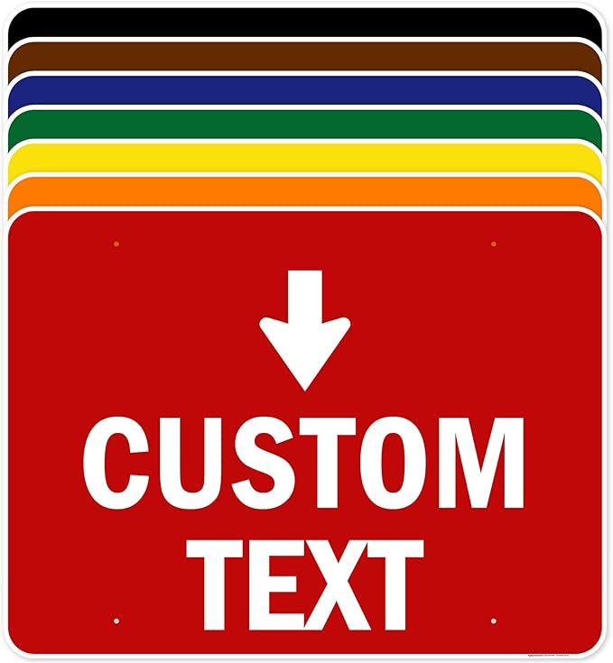 Custom Arrow,Custom Directional Sign, Down Arrow,36x48 Inches, Rust Free DiBound, Fade Resistant, Made in USA by My Sign Center