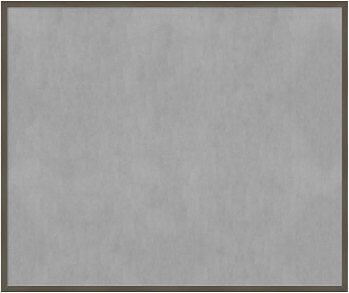 Amanti Art Grey Framed Magnetic Board 41x49 Oversize Vision Board for use with Magnets, 100% Metal Sheet to Display Items as Office Decor or for Home Organization in mudroom, Kitchen or Kids Room