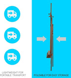 MEEDEN Large Painters Easel Adjustable Solid Beech Wood Artist Easel, Studio Easel for Adults with Brush Holder, Holds Canvas up to 48" - Walnut