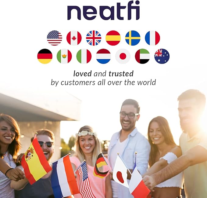 Neatfi Elite HD XL Task Lamp, 1600 Lumens, 84PCS SMD LED, 6500K, Non-Polar Dimming, Desk Light for Home, Office, and Study Room (Non-CCT with Clamp, Black, 22 Inches)