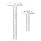CYFUN DESIGN 12" 6" Acrylic T-Square Ruler Precision Marking T Square Ruler, 3 Pack, Transparent, T Ruler, for Crafting Drafting and General Layout Work Art Framing & Drafting Scrapbooking Crafting