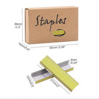 NatSumeBasics 6000 Pure Gold Staples Yellow Colored Staples for 26/6 Standard Stapler Refill Staple, School Office Supplies Accessories (Yellow)