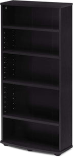 FURINNO Jaya 4-Tier Multimedia Storage Tower, Espresso