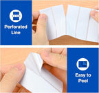 L LIKED 1" x 3" Blank Removable Labels with No Residue, Water and Oil Resistant, Use for Both Home and Office (1 Roll, 1400 Labels)