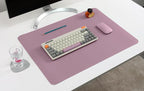 NODITO Dual-Sided Leather Desk Pad,Blotter for Laptop Computer,Mouse Pad,Writing,Drawing,Arts and Craft Mat (17"x24", Lilac)