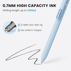 JIMMIDDA- 12 Pack Gel Pens, 0.7mm Black Ink Fine Point Smooth Writing with Aesthetic Highlighters, Quick-dry Long-lasting Pens Set for Journaling School Office Supplies(6 Pens + 6 Highlighters)