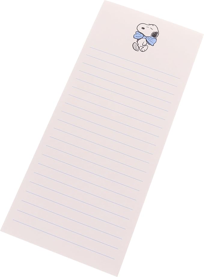 Graphique Snoopy Notepad, 100 Tear-Away Sheets for Grocery, Gifts & To-Do Lists, Writing Pad for Fridge, Kitchen, Office, Fun Gift