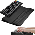 Ergonomic Keyboard Riser Holder Lifter Tray Computer Wrist Support Pad, Wrist Rest with Keyboard Stand with Wrist Pad,Soft Memory Foam Desk Cushion,Palm Hand Typing for Office Home School