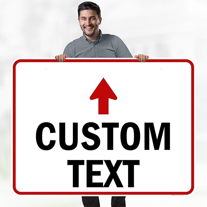 Custom Arrow,Custom Directional Sign, Up Arrow,36x48 Inches, Rust Free DiBound, Fade Resistant, Made in USA by My Sign Center