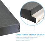 Lineco Museum Archival Storage Box, 20.75x24.75x3 in. Drop Front Design. Acid-Free with Metal Edge. Organize Photos, Pictures, Prints, Documents, Crafts, DIY. Gray, 2 Pack