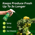 CleanBoss - Eat Cleaner, 12 oz (3 Pack) with one Trigger - Keeps Produce Fresh, Vegan, Gluten Free