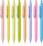 Piochoo Gel Pens, 8 Pack Fine Point Black Ink Smooth Writing Ink Pen, Retractable Quick Dry Aesthetic Cute Pens for Women Nurses School Office Supplies