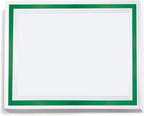 PaperDirect Pristine Specialty Certificates, 50 Sheets of 38lb White Paper, 8½" x 11", Green Bold Foil Border, Perfect for Awards, Students, Employees, Volunteers, Course Completion, Diplomas