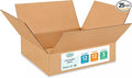 Medium Moving & Shipping Boxes 12"L x 12"W x 3"H (25-Pack) - Extra Strength 200 lb vs Regular - Corrugated Boxes for Shipping - Packing Box for Moving Medium - Box to Pack by IDL Packaging