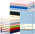 COMIX 24 Pack Lined Journal Notebooks for Work, 240 Pages, Medium 5.5" x 8.3", A5 Hardcover Journaling Notebooks for Business School Office, Notebooks Journals for Women & Men