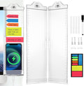 Monitor Memo Boards for Computer, Whole Transparent 2 Pack (Left & Right) Multifunction Acrylic Screen Message Reminder Pad Side Panel Phone Holder Organizer for Office Desktop, with Pen & Sticky Note