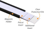SmartSign Pack of 25 Magnetic 'C' Channel Label Holders | 0.5" x 2"