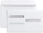 W2 Forms 2025 with Envelopes, Blank W2 4 Up Tax Forms 2025, 25 Employees kit, with Instructions in Back, Compatible with QuickBooks and Accounting Software, Idea for E-Filing, 25 Self Seal Envelopes,