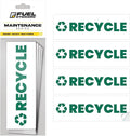 Recycle Sticker for Trash Bins – Heavy Duty, Recycle Only Sticker - 3-5 Year Indoor/Outdoor Rated - Heavy Duty, Weather Proof, Ultra Durable - USA Made (6x2 inch), 20 Labels