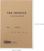 ibasenice Business Invoice Receipt Book 2-Part English Tax Invoice Retail Order Forms Record Keeping Purchase Order Tracking Receipt for Small Business 100 Pages/Book